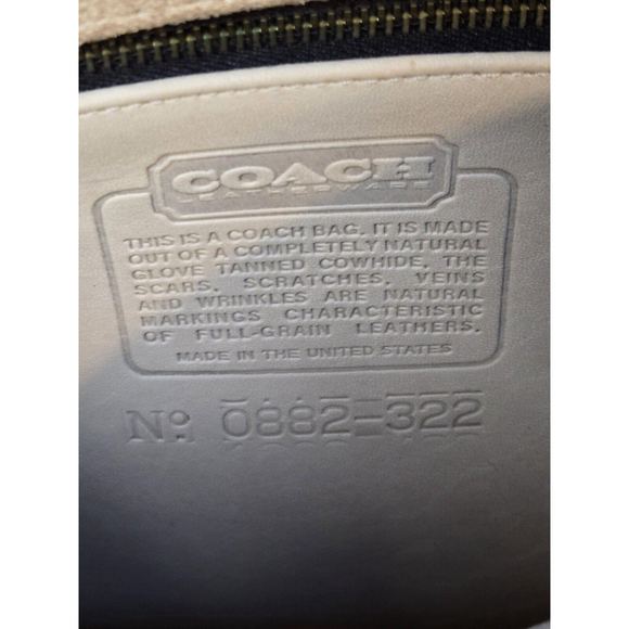 Vintage Coach City Bag #9790 Bone - Picture 7 of 16